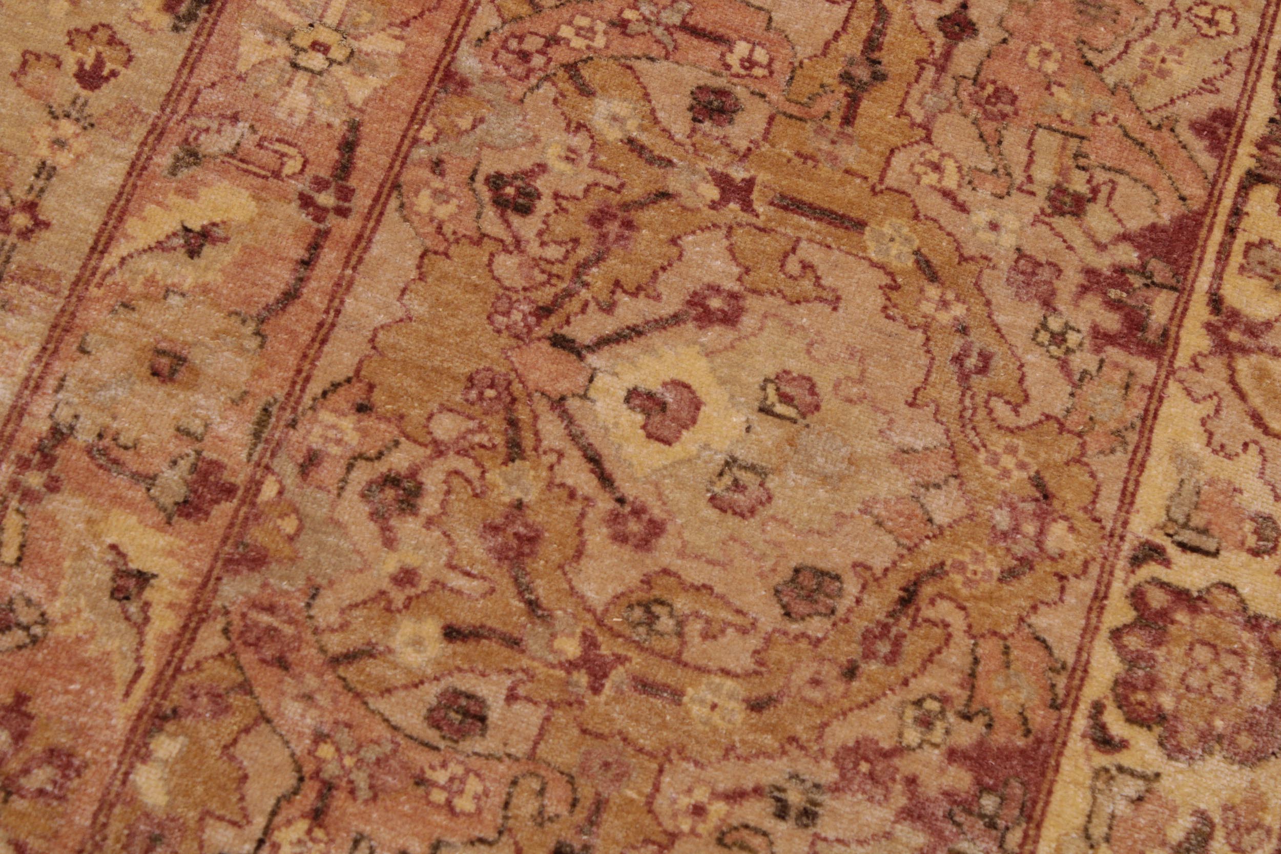 handmade Traditional Sarook Lt. Tan Tan Hand Knotted RECTANGLE 100% WOOL area rug 9' x 12'