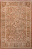 Traditional Tajdar Corey Tan Tan Hand Knotted Area rugs 9 x 12