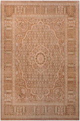 Traditional Tajdar Corey Tan Tan Hand Knotted Area rugs 9X12