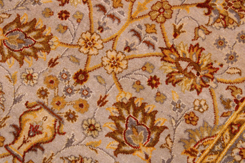 handmade Transitional  Lt. Gray Lt. Green Hand Knotted RECTANGLE 100% WOOL area rug 9' x 12'