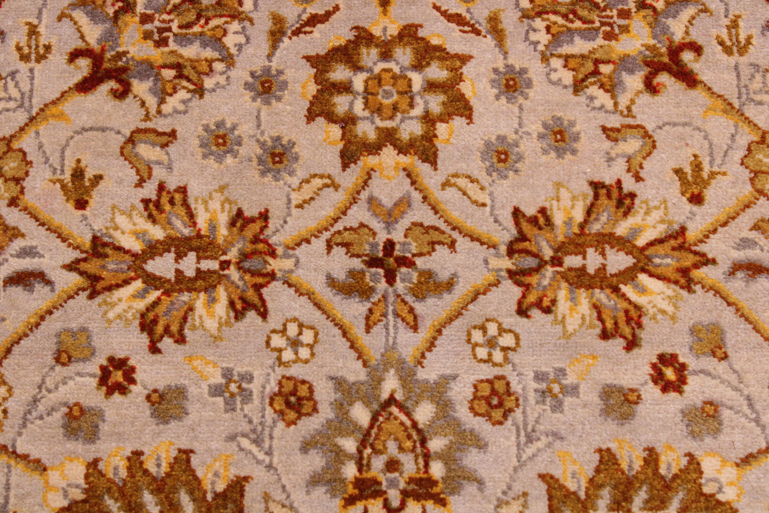 handmade Transitional  Lt. Gray Lt. Green Hand Knotted RECTANGLE 100% WOOL area rug 9' x 12'