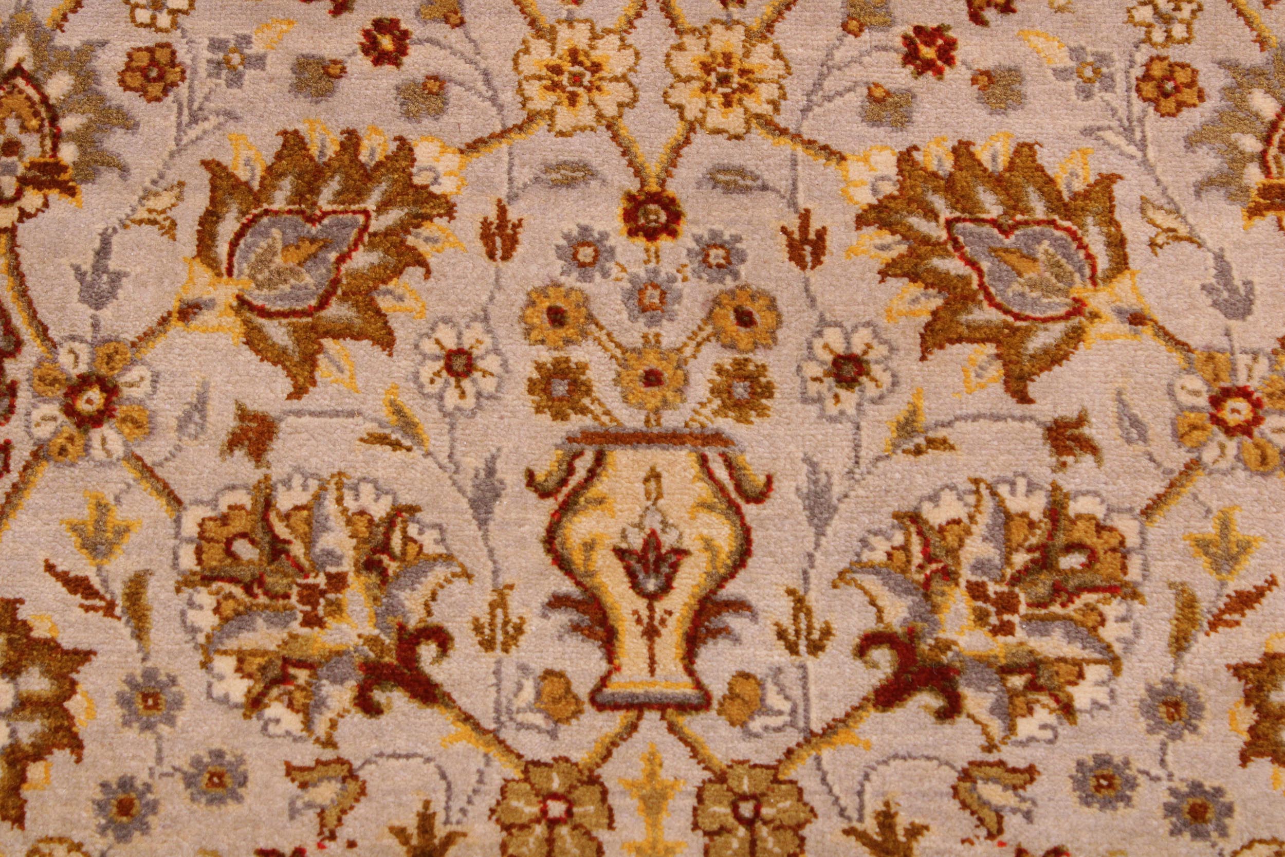 handmade Transitional  Lt. Gray Lt. Green Hand Knotted RECTANGLE 100% WOOL area rug 9' x 12'