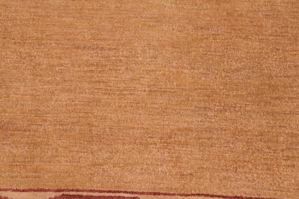 handmade Modern Kafkaz Green Ivory Hand Knotted RECTANGLE 100% WOOL area rug 9X10