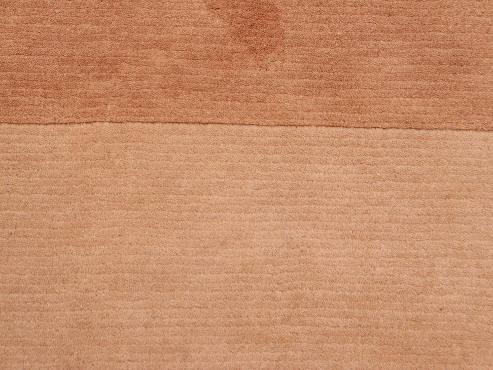 handmade Modern Art Deco Brown Tan Hand Knotted RECTANGLE 100% WOOL area rug 8x11