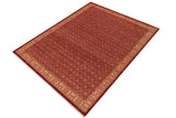 handmade Transitional Kafkaz Red Gold Hand Knotted RECTANGLE 100% WOOL area rug 9 x 12