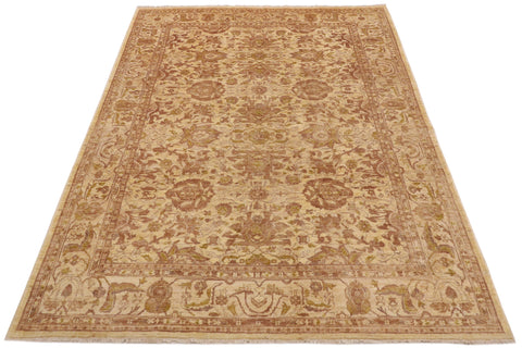 handmade Traditional Kafkaz Tan Green Hand Knotted RECTANGLE 100% WOOL area rug 9x12