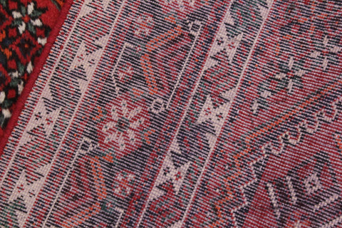 handmade Traditional Antique Red Black Hand Knotted RECTANGLE 100% WOOL area rug 6 x 10