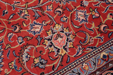 handmade Traditional Antique Rust Blue Hand Knotted RECTANGLE 100% WOOL area rug 10 x 13