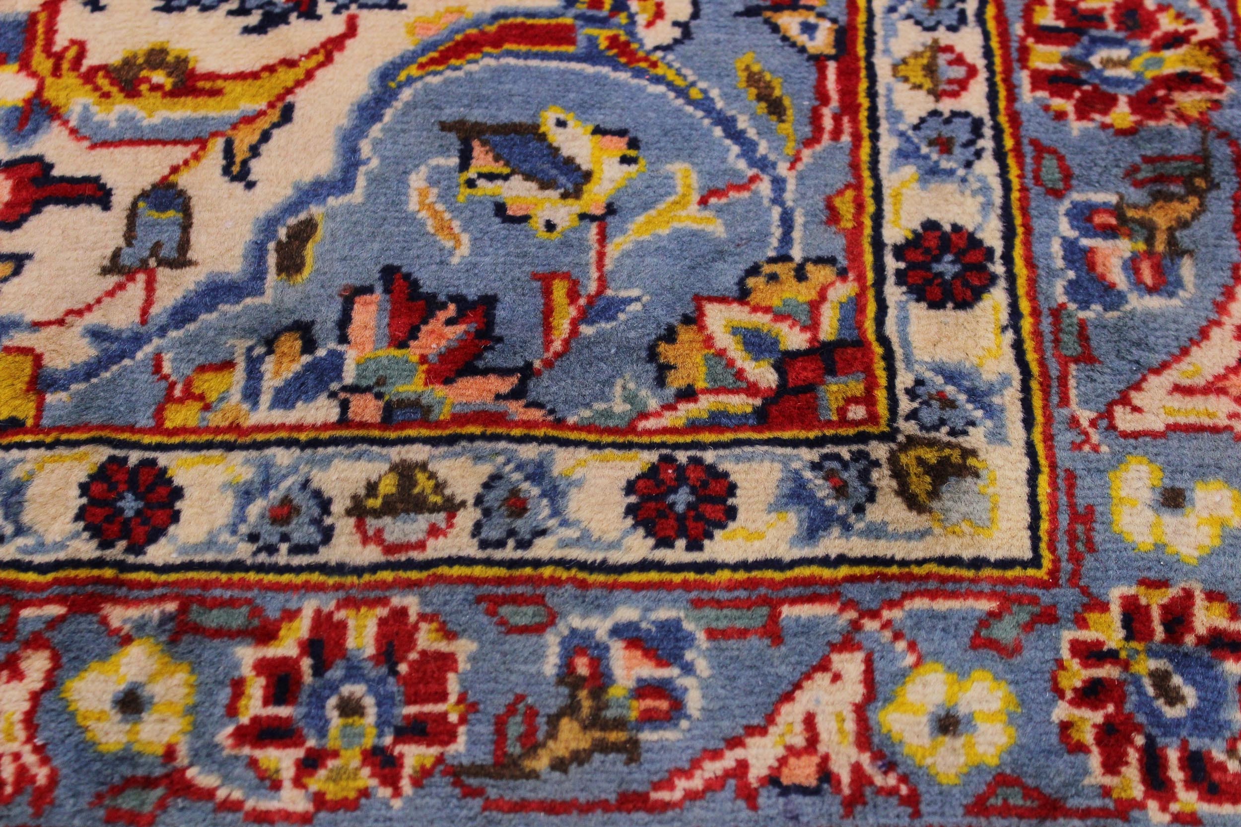 handmade Traditional Antique Red Blue Hand Knotted RECTANGLE 100% WOOL area rug 10 x 13