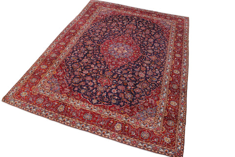 handmade Traditional Antique Blue Red Hand Knotted RECTANGLE 100% WOOL area rug 10 x 14