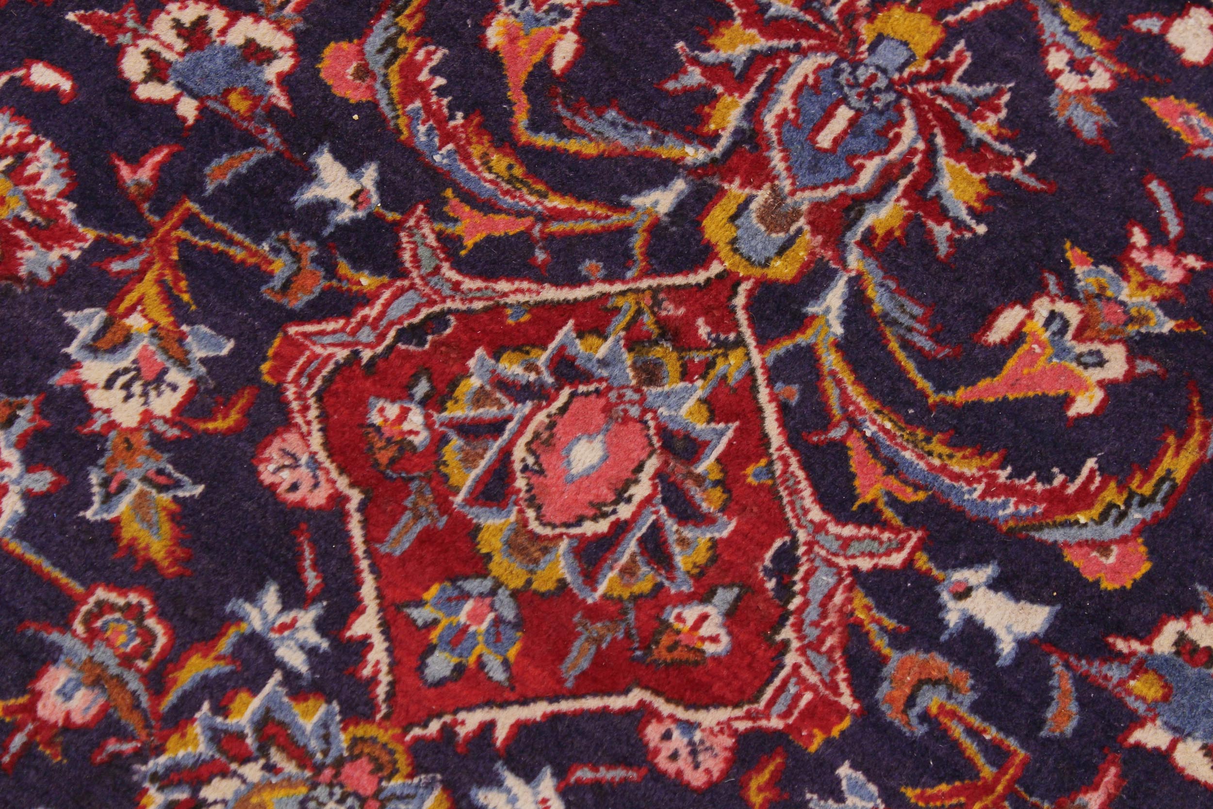 handmade Traditional Antique Blue Red Hand Knotted RECTANGLE 100% WOOL area rug 10 x 14