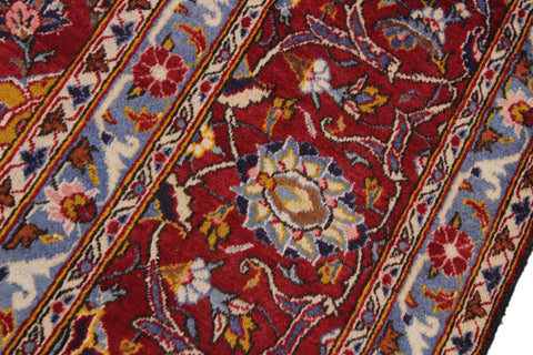 handmade Traditional Antique Blue Red Hand Knotted RECTANGLE 100% WOOL area rug 10 x 14