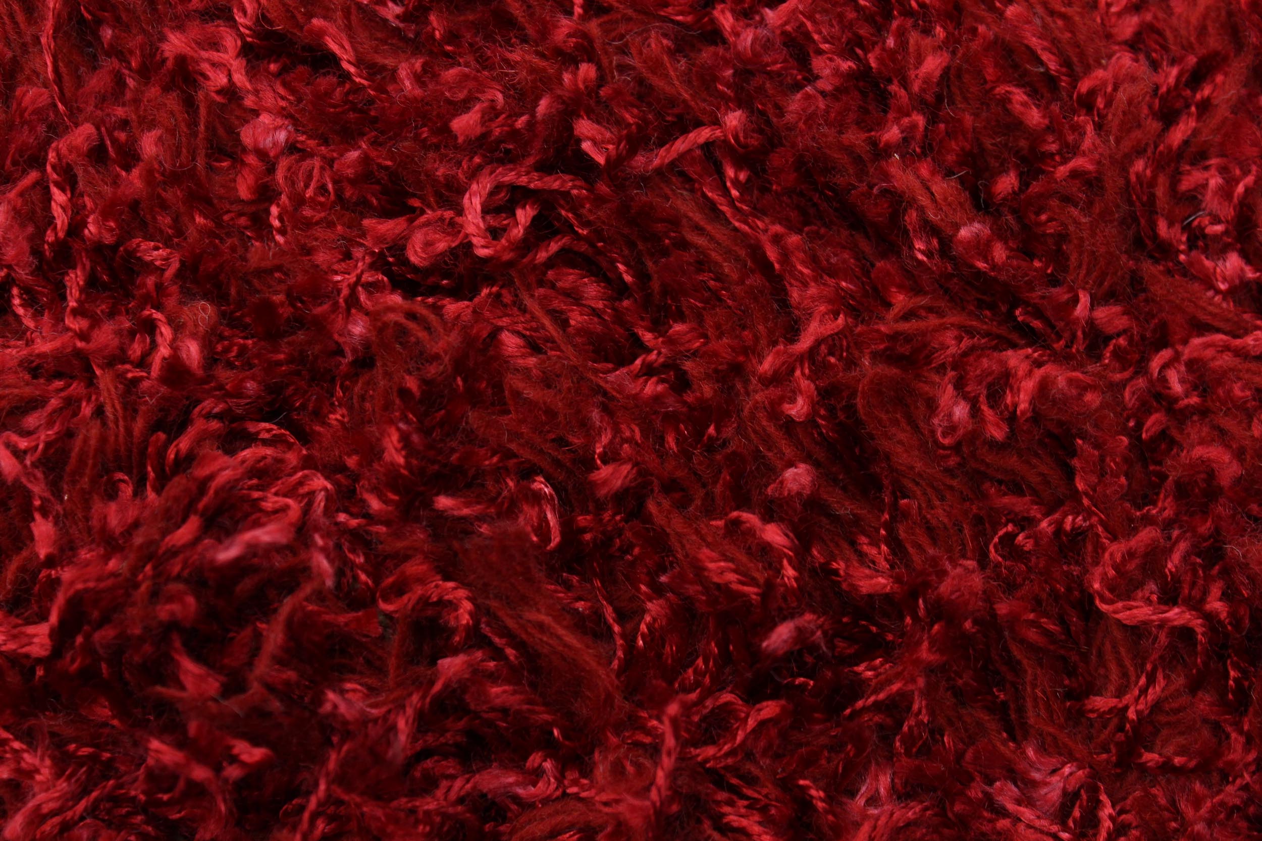 handmade Modern Shag Red Red Hand Knotted RECTANGLE 100% WOOL area rug 5 x 8