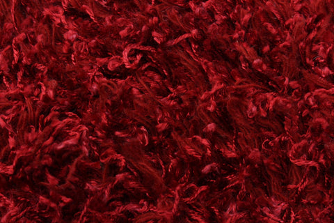 handmade Modern Shag Red Red Hand Knotted RECTANGLE 100% WOOL area rug 5 x 8