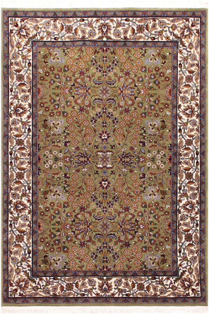 Turkish Antique Hereke Ta Wool & Silk Rug - 4'0''X6'0''