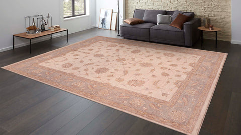 handmade Traditional Kafkaz Beige Blue Hand Knotted RECTANGLE 100% WOOL area rug 8x10