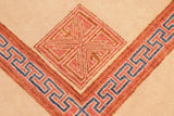 handmade Modern Kotan Beige Rust Hand Knotted RECTANGLE 100% WOOL area rug 6 x 8