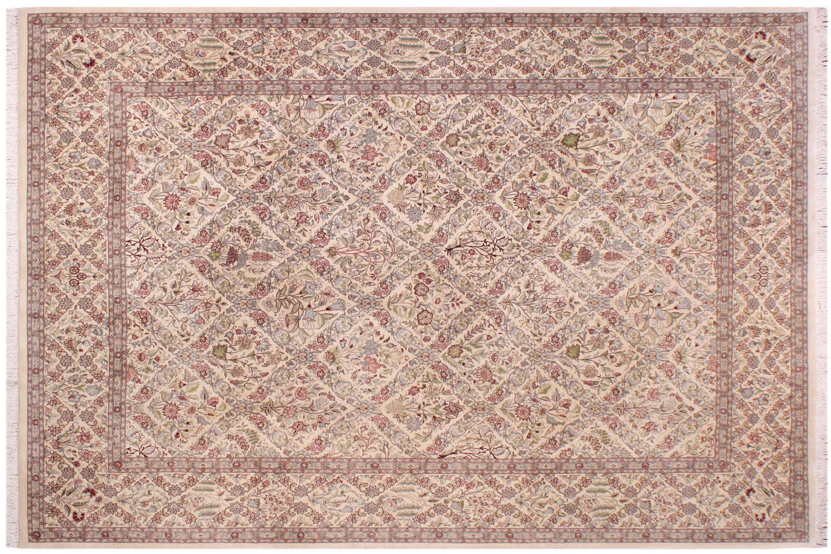 handmade Transitional Morris Black Black Hand Knotted RECTANGLE 100% WOOL area rug 9x12