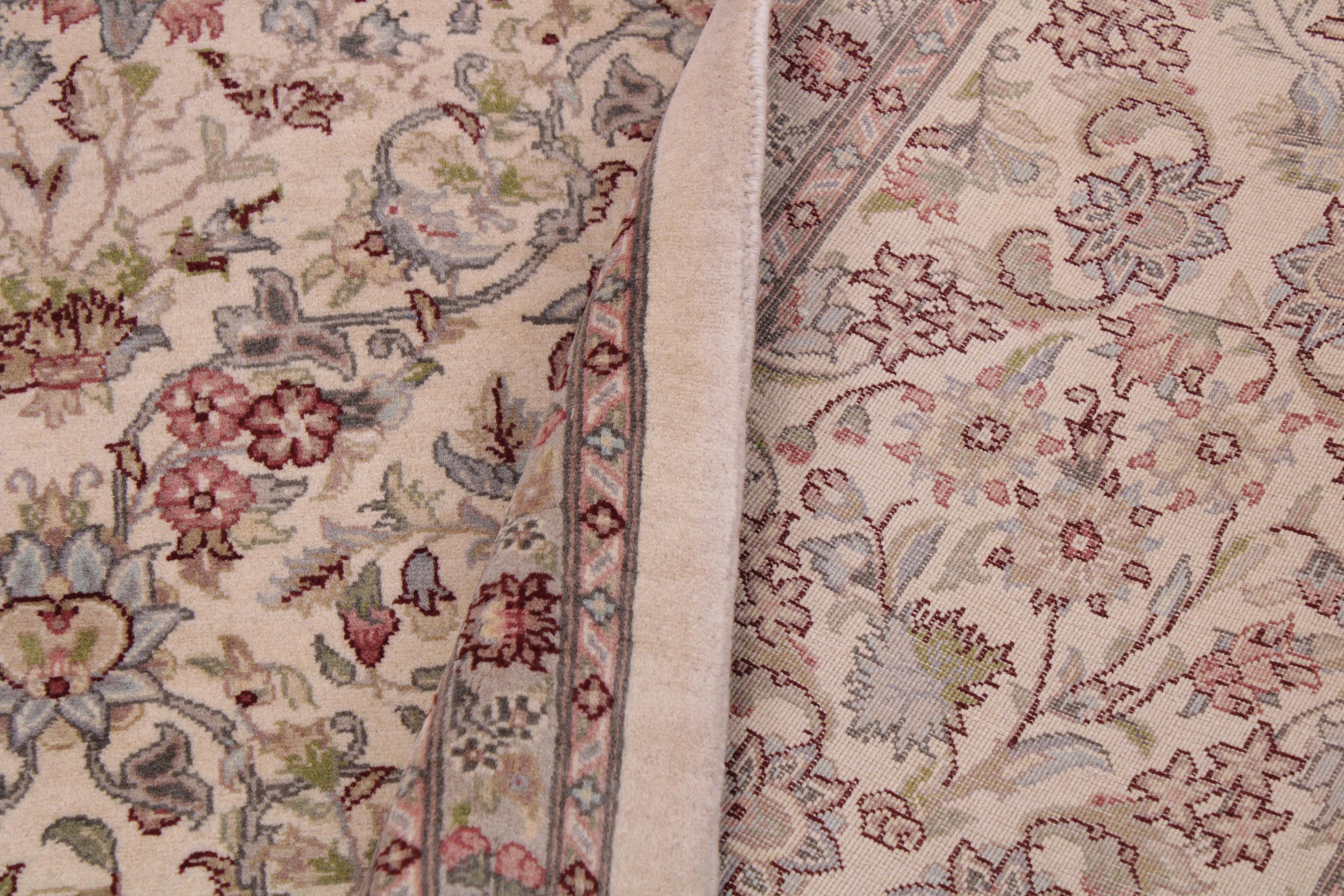 handmade Transitional Morris Black Black Hand Knotted RECTANGLE 100% WOOL area rug 9x12