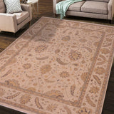 handmade Traditional Kafkaz Beige Beige Hand Knotted RECTANGLE 100% WOOL area rug 8 x 10