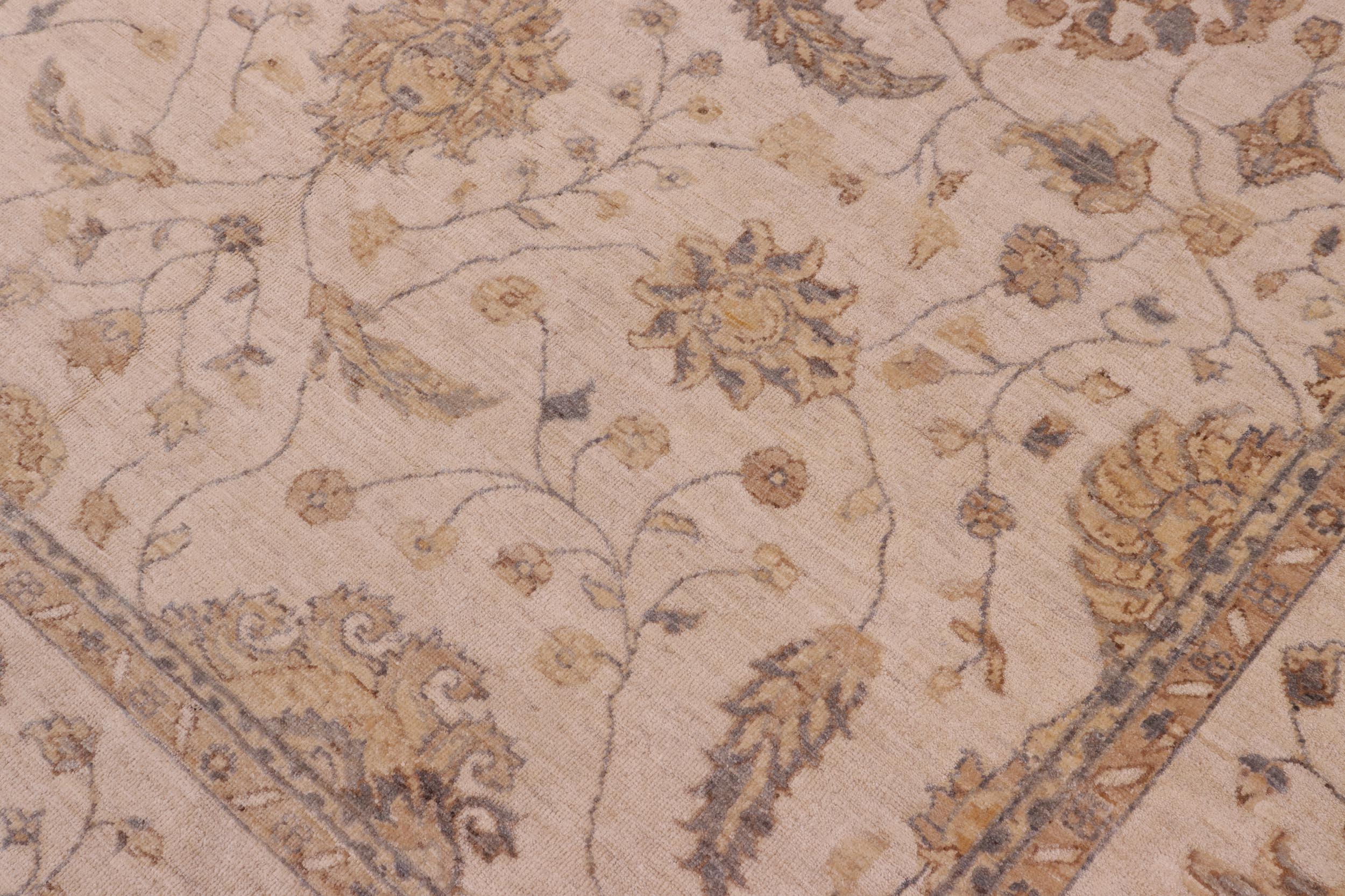 handmade Traditional Kafkaz Beige Beige Hand Knotted RECTANGLE 100% WOOL area rug 8x10
