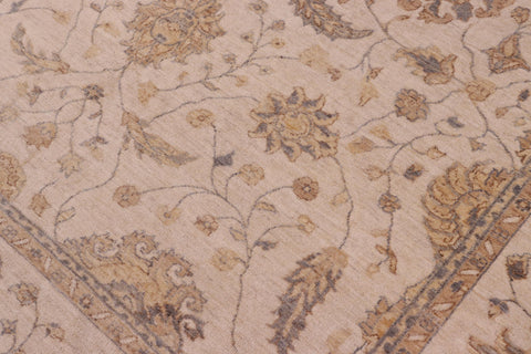 handmade Traditional Kafkaz Beige Beige Hand Knotted RECTANGLE 100% WOOL area rug 8x10