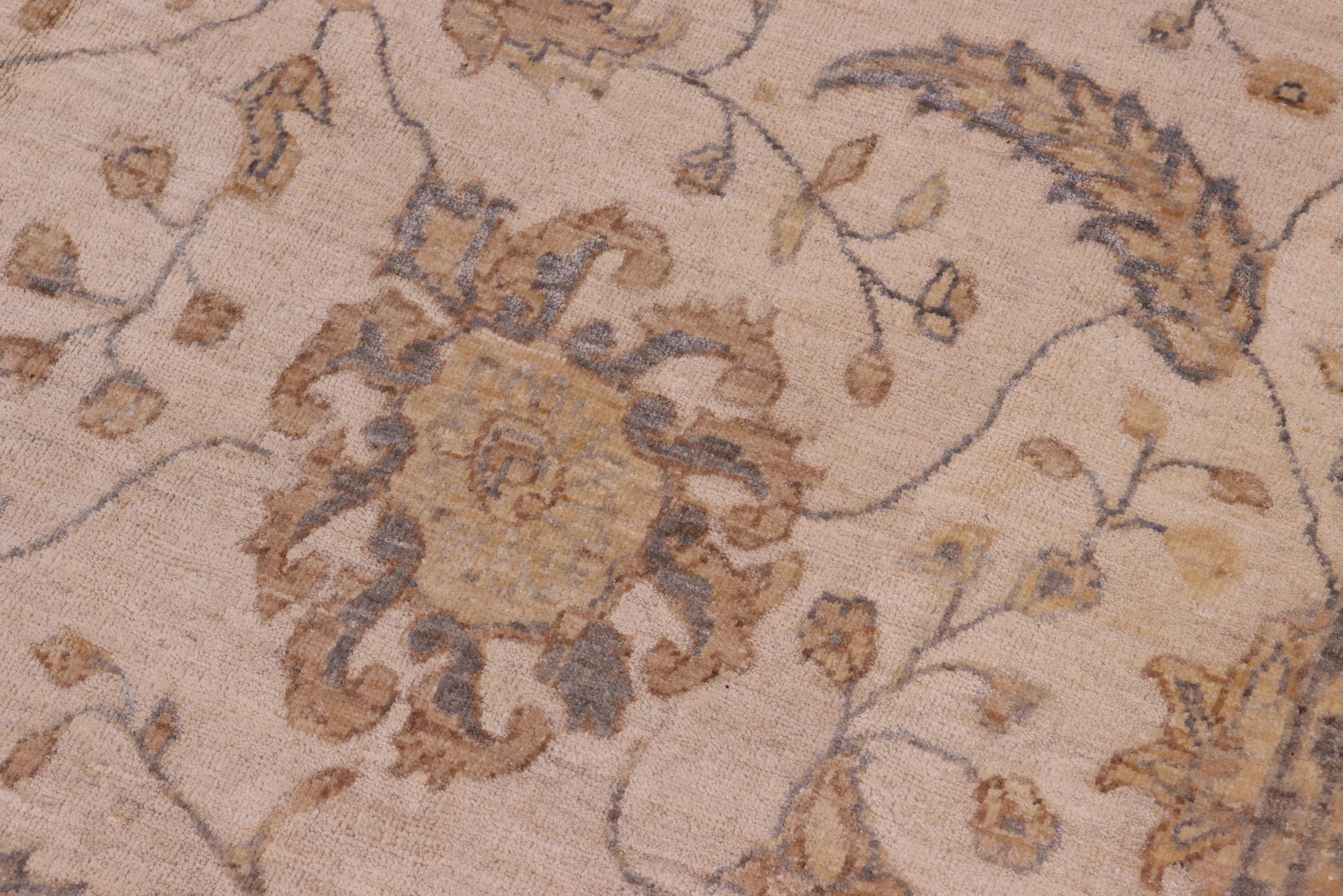 handmade Traditional Kafkaz Beige Beige Hand Knotted RECTANGLE 100% WOOL area rug 8x10
