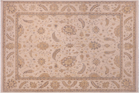 handmade Traditional Kafkaz Beige Beige Hand Knotted RECTANGLE 100% WOOL area rug 8x10