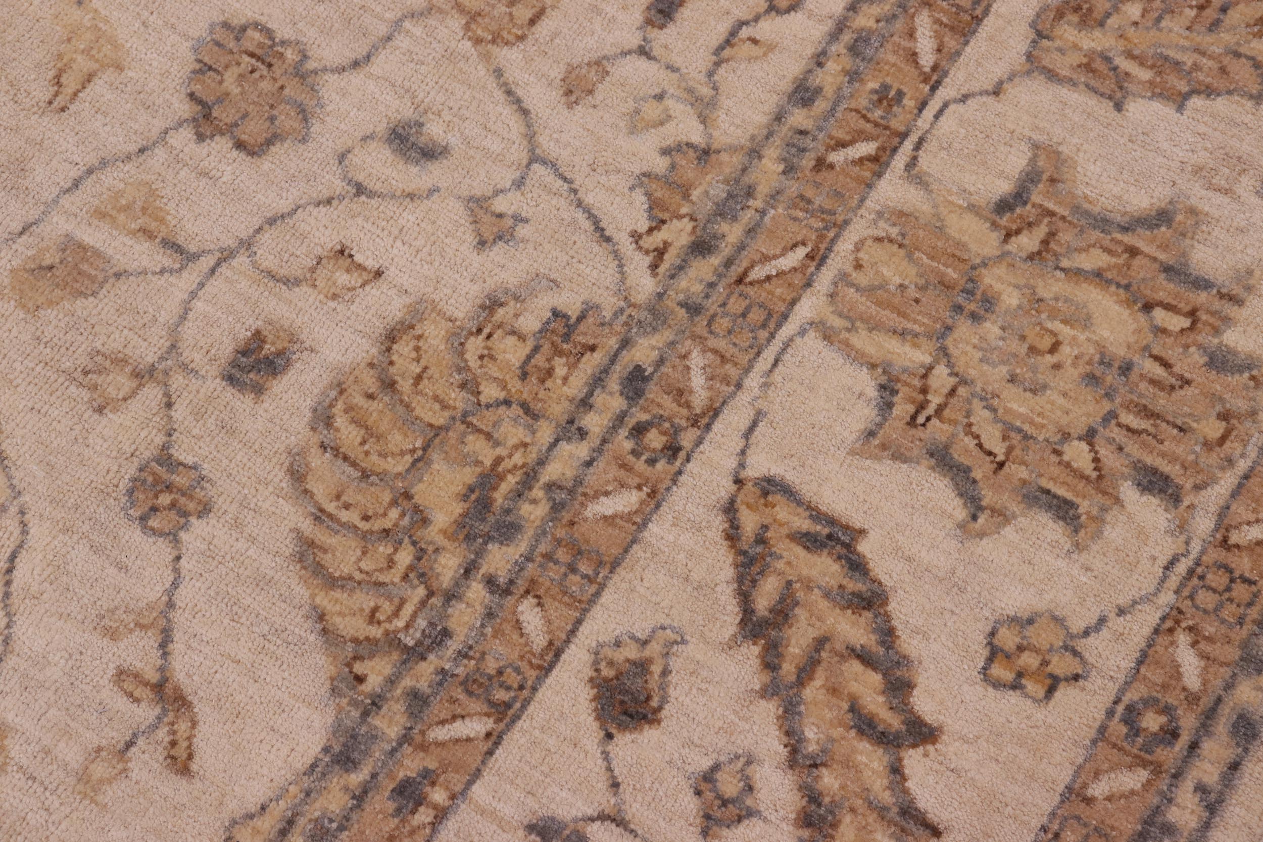 handmade Traditional Kafkaz Beige Beige Hand Knotted RECTANGLE 100% WOOL area rug 8x10
