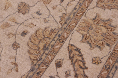 handmade Traditional Kafkaz Beige Beige Hand Knotted RECTANGLE 100% WOOL area rug 8x10
