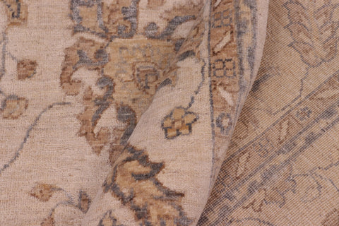 handmade Traditional Kafkaz Beige Beige Hand Knotted RECTANGLE 100% WOOL area rug 8x10