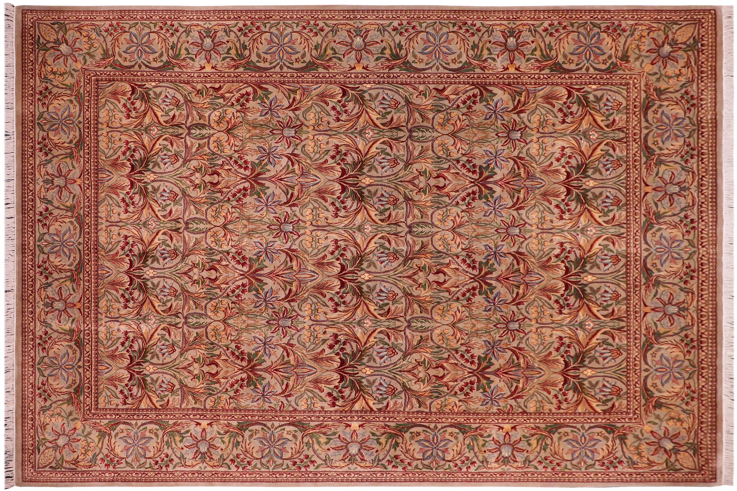 handmade Transitional Internation Lt. Gray Lt. Gray Hand Knotted RECTANGLE 100% WOOL area rug 9x12