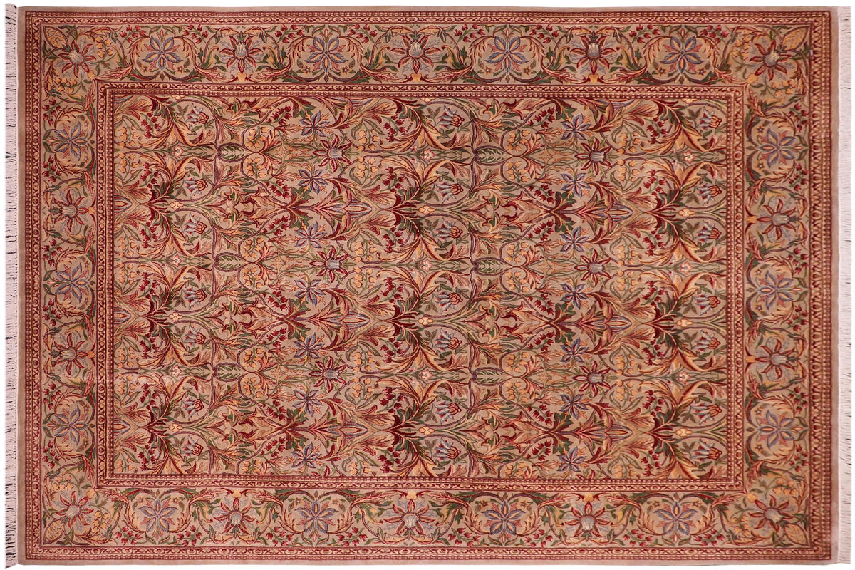 handmade Transitional Internation Lt. Gray Lt. Gray Hand Knotted RECTANGLE 100% WOOL area rug 9x12