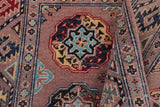 handmade Geometric Kazak Light Purpl Light Purpl Hand-made RECTANGLE 100% WOOL area rug 3' x 5'