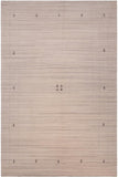 Contemporary Gabbeh Donald Ivory Wool Rug - 9'0'' x 12'0''