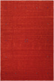 handmade Modern Gabbeh Rust Rust Hand-made RECTANGLE 100% WOOL area rug 8x10