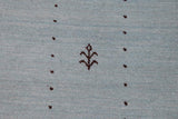 handmade Modern Gabbeh Light Blue Light Blue Hand-made RECTANGLE 100% WOOL area rug 8x10