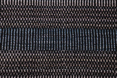 handmade Modern Grass Black Ivory Hand-made RECTANGLE 100% WOOL area rug 8' x 10'