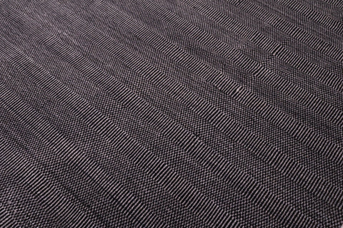 handmade Modern Grass Black Gray Hand-made RECTANGLE 100% WOOL area rug 9' x 12'