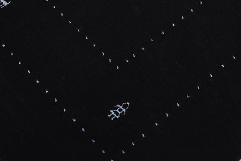 handmade Modern Gabbeh Black Black Hand-made RECTANGLE 100% WOOL area rug 9' x 12'
