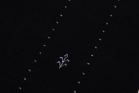 handmade Modern Gabbeh Black Black Hand-made RECTANGLE 100% WOOL area rug 9' x 12'