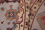 handmade Geometric Kazak Gray Beige Hand-made ROUND 100% WOOL area rug 9x9