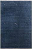 Chic Gabbeh Tucker Blue/White Wool Rug - 8'10'' x 11'10''