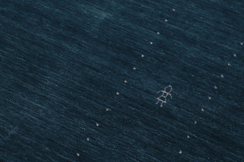 handmade Modern Gabbeh Blue Ivory Hand-made RECTANGLE 100% WOOL area rug 10' x 14'