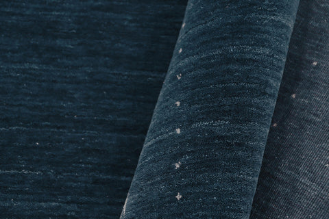 handmade Modern Gabbeh Blue Ivory Hand-made RECTANGLE 100% WOOL area rug 10' x 14'