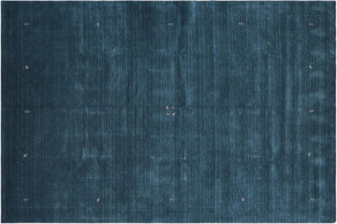 handmade Modern Gabbeh Blue Ivory Hand-made RECTANGLE 100% WOOL area rug 10' x 14'