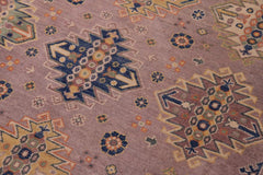 handmade Geometric Kazak Purple Beige Hand-made RECTANGLE 100% WOOL area rug 8'X10'