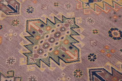 handmade Geometric Kazak Purple Beige Hand-made RECTANGLE 100% WOOL area rug 8'X10'
