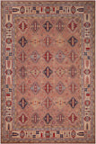 handmade Geometric Kazak Rose Beige Hand-made RECTANGLE 100% WOOL area rug 9' x 12'