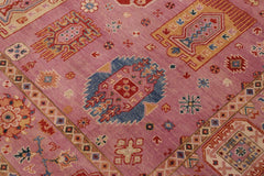 handmade Geometric Kazak Purple Purple Hand-made RECTANGLE 100% WOOL area rug 8'X10'